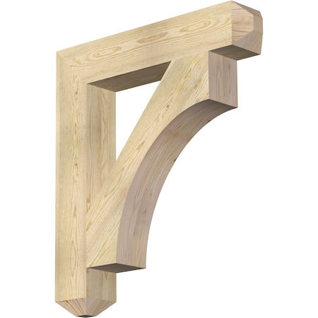 Ekena Millwork Westlake Craftsman Rough Sawn Bracket, Douglas Fir, 6"W x 34"D x 38"H BKT06X34X38WTL04RDF